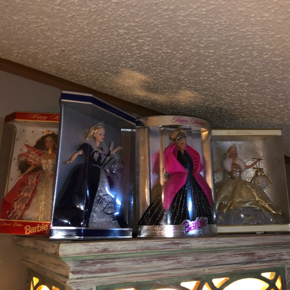 5 Holiday Barbies BNIB